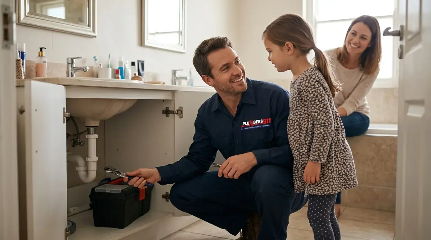 Licensed plumber at work in Broadview, IL